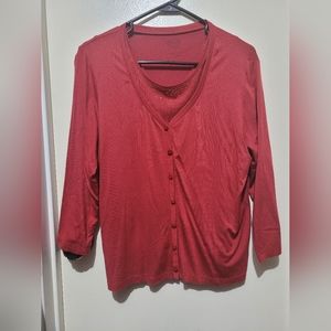 Womans 2 piece long sleeve shirt set